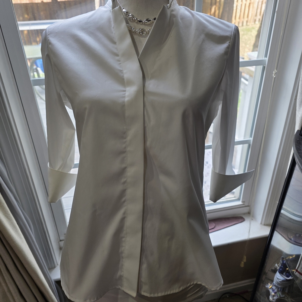 Casual or Elegant White Women's Top